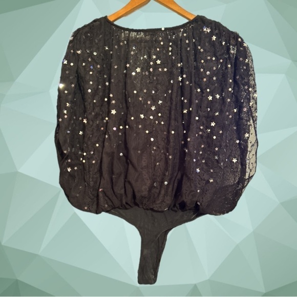 New Free People Summer Shine Bodysuit In black Size Small - Picture 6 of 15